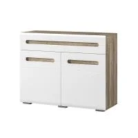 Тумба Наоми ТБ-18 дуб каньон/белый глянец