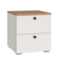 Тумба прикроватная Остин 16.152 белый шагрень/дуб крафт золотой