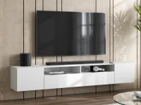 Тумба для телевидеоаппаратуры Токио белый текстурный Тумба для телевидеоаппаратуры Токио белый текстурный