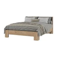 Кровать Хелен КР-03 серый графит/дуб крафт золото