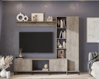 Гостиная Аурелия дуб крафт серый