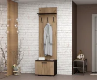 Вешалка с тумбой Сафари С-2 венге/дуб крафт золотой