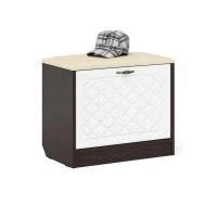 Тумба П-6 венге/белое дерево фрезеровка ромб