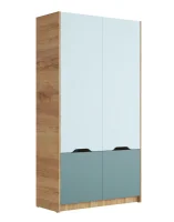 Шкаф Rich ШК-002 дуб крафт золотой/кенди/сумеречный голубой