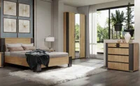 Спальня Ольга-2 дуб золотистый/антрацит