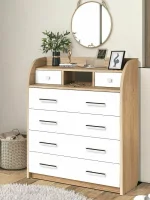 Комод К-6 дуб сонома/белый