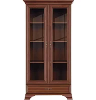 Шкаф-витрина Кентаки REG2W1S каштан