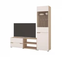 Гостиная Анталия-1 дуб сонома/белый софт