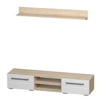 Гостиная Милан ТБ-11 дуб сонома/белый глянец