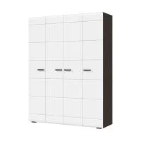 Шкаф 4-х створчатый Либерти ШК-04 венге/белый глянец