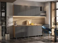 Кухня Челси 2,0 дуб крафт/графит