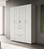 Шкаф Соло-3 (Нельсон ШК-03) дуб крафт белый