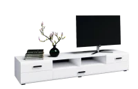 Тумба ТВ Нэнси NEW белый/белый глянец