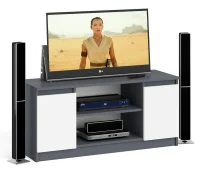 Тумба ТВ МТВ 1200.1 графит/белый Тумба ТВ МТВ 1200.1 графит/белый