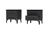 Тумба прикроватная Шарм Т-1 антрацит/рамка