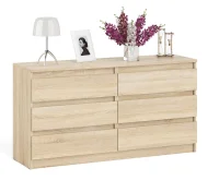 Комод на шесть ящиков МК 1380.6 дуб сонома