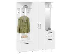 Набор мебели для прихожей Витра тип 2 белый ясень