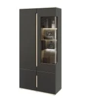 Шкаф с подсветкой Ким дуб сонома/графит