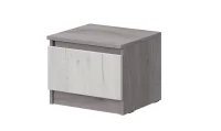 Тумба прикроватная Соната дуб крафт серый/дуб крафт белый