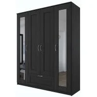 Шкаф Сириус комбинированный 4 двери 1 ящик (2 зеркала) венге