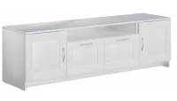 Тумба Сириус 2 двери и 2 ящика белый (156х47)
