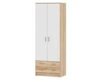Шкаф Беатрис Дуэт дуб сонома/белый глянец