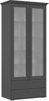 Шкаф со стеклом Престиж-1 графит