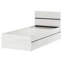 Кровать Гретта 900 дуб крафт белый/антрацит