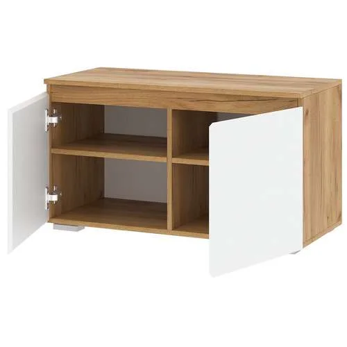 Тумба Гретта 900 дуб крафт золотой/белый