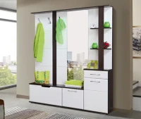 Модульная прихожая Стелла венге/белый глянец