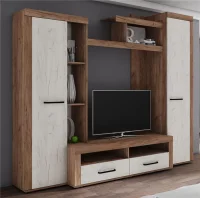 Гостиная Марсель-4 дуб крафт табачный/дуб крафт белый