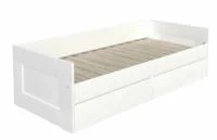 Кровать раздвижная Сириус 80х200 с ящиками белый