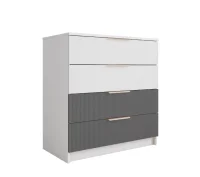 Комод Лавис КМД 800.1 белый/графит софт