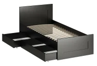 Кровать одинарная Сириус с ящиками 90х200, венге