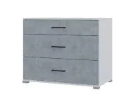 Комод Victor (Виктор) белый/бетон