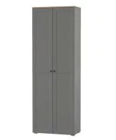 Шкаф Остин 16.307 серый графит/дуб крафт золотой