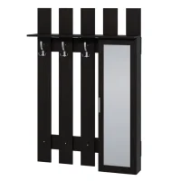 Вешалка с зеркалом Саша-9 венге