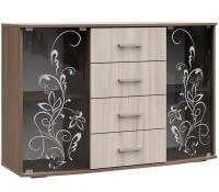 Комод К-7 ясень шимо темный/шимо светлый