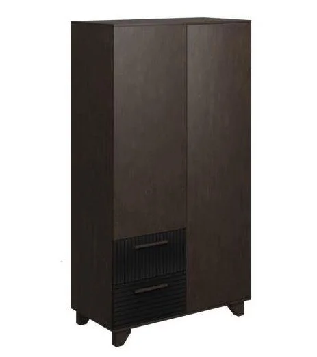 Стеллаж Копенгаген без стекла венге/черный матовый