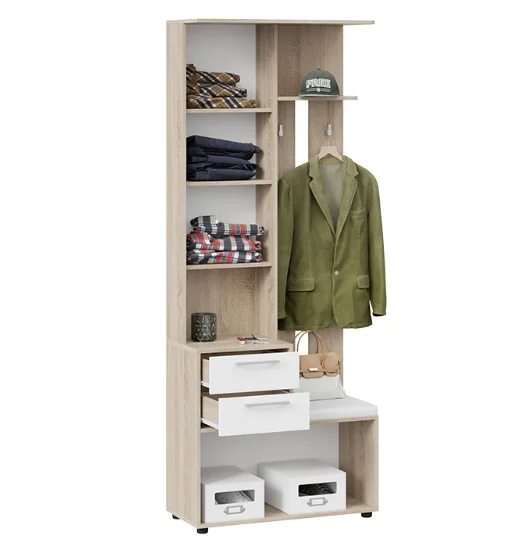 Шкаф-секция комбинированная Витра тип 1 дуб сонома/белый ясень