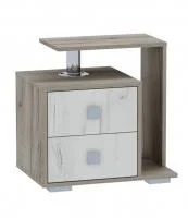 Тумба прикроватная Ольга-17 дуб крафт серый