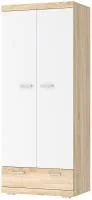Шкаф Соната ШС-900 дуб сонома/белый глянец