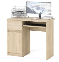 Стол компьютерный МС-1 дуб сонома (левый)