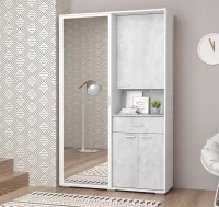 Прихожая Иннэс-4 белый/цемент светлый