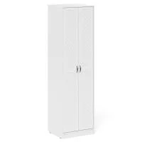 Шкаф П-6 белое дерево фрезеровка ромб