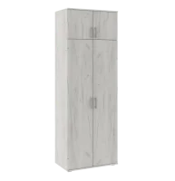 Шкаф платяной Ева NEW дуб крафт белый