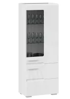 Шкаф для посуды Фьюжн ТД-260.07.27 белый/белый глянец