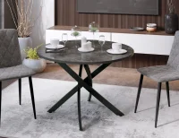 Стол обеденный Diamond тип 2 ателье темный глянец Стол обеденный Diamond тип 2 ателье темный глянец