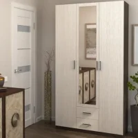 Шкаф 3-х створчатый Трио венге/дуб белфорд