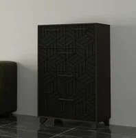 Комод Амстердам венге/черный матовый